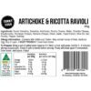 Artichoke & Ricotta Ravioli Label